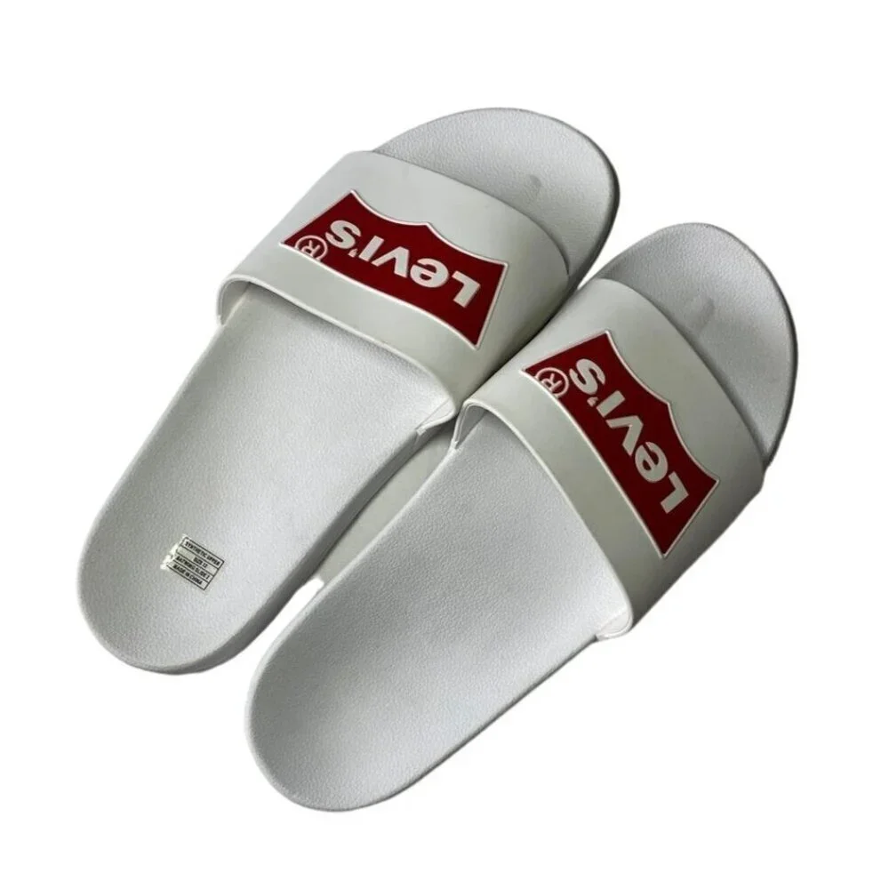 LEVI'S, Synthetic sandals, for men, White, size 12. NWOT.